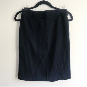 NWOT J. Crew navy pinstripe pencil skirt